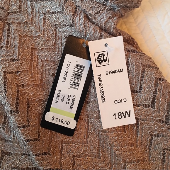 Flowy Sparkly Dark Tan Midi Dress - Picture 4 of 7